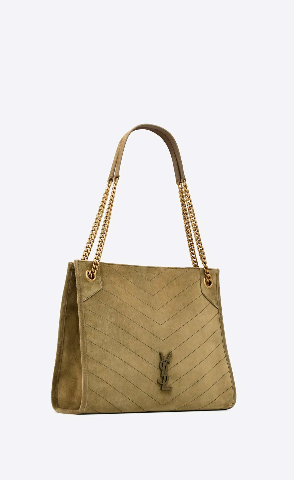 NIKI medium suede shopping bag